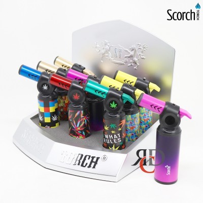 SCORCH TORCH 45DEG W/ ASST LEAF DESIGN  - STDS176 9CT/ DISPLAY